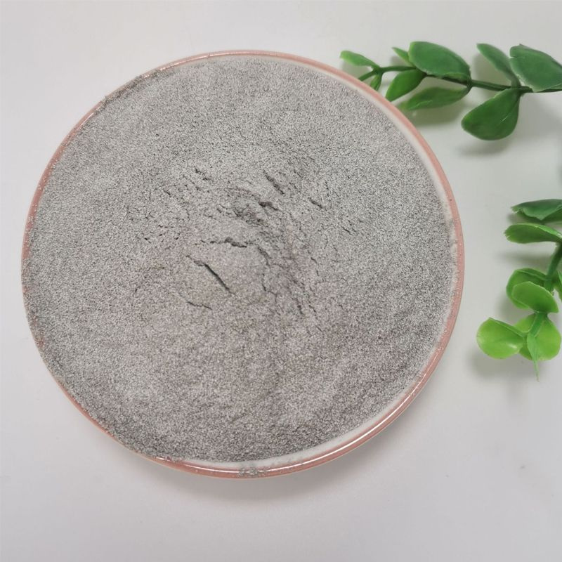 Grey ceramic microspheres in powder form